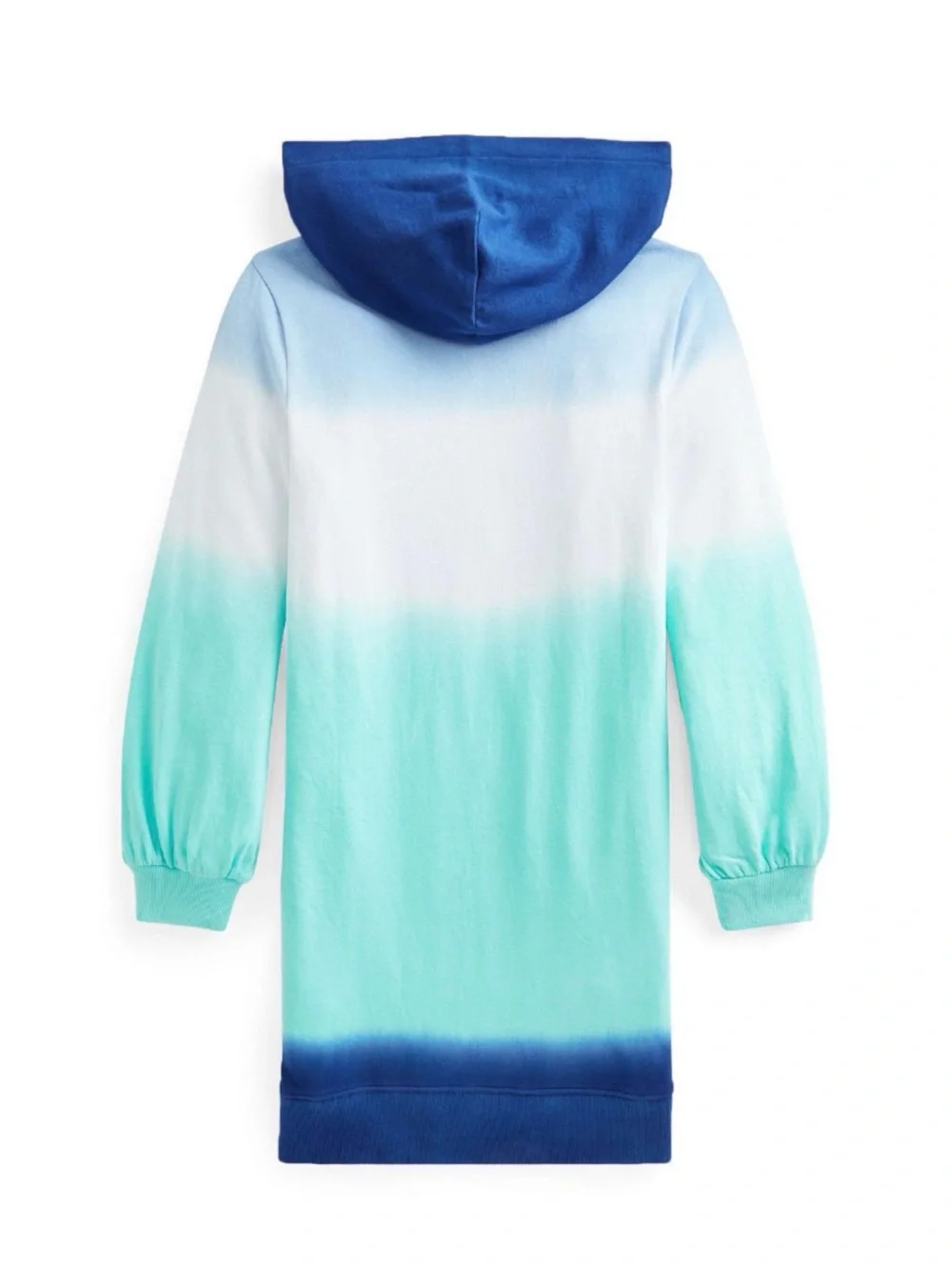 New with tag Ralph Lauren Blue, White & Mint Ombre Hoodie Dress girls